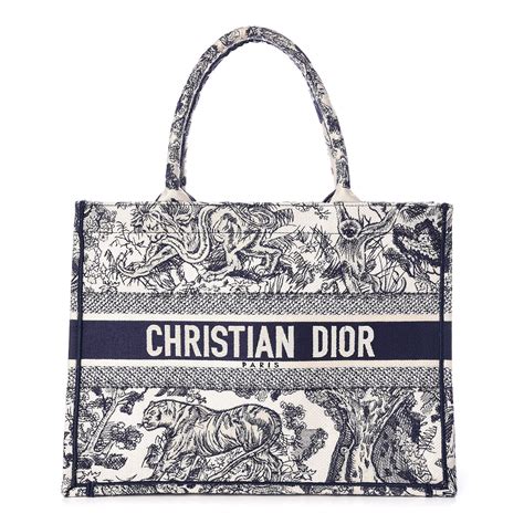 christian dior canvas tote bag